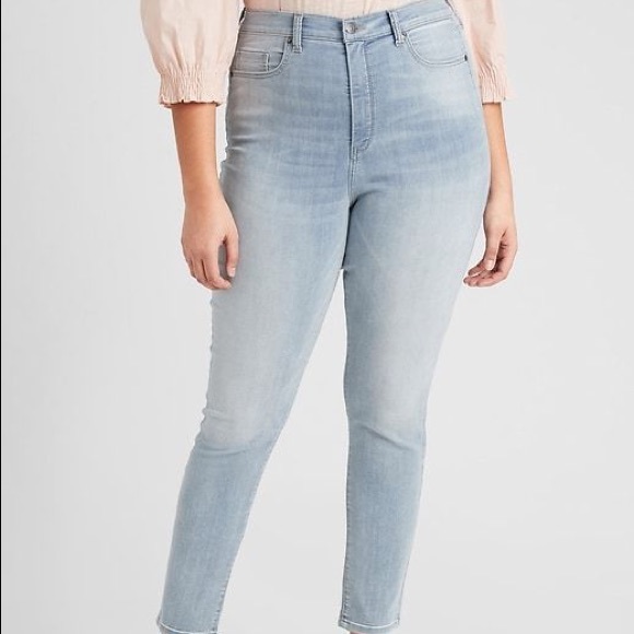 Banana Republic High Rise Curvy Jean Leggings 27/4 Petite Light Wash - Picture 1 of 6